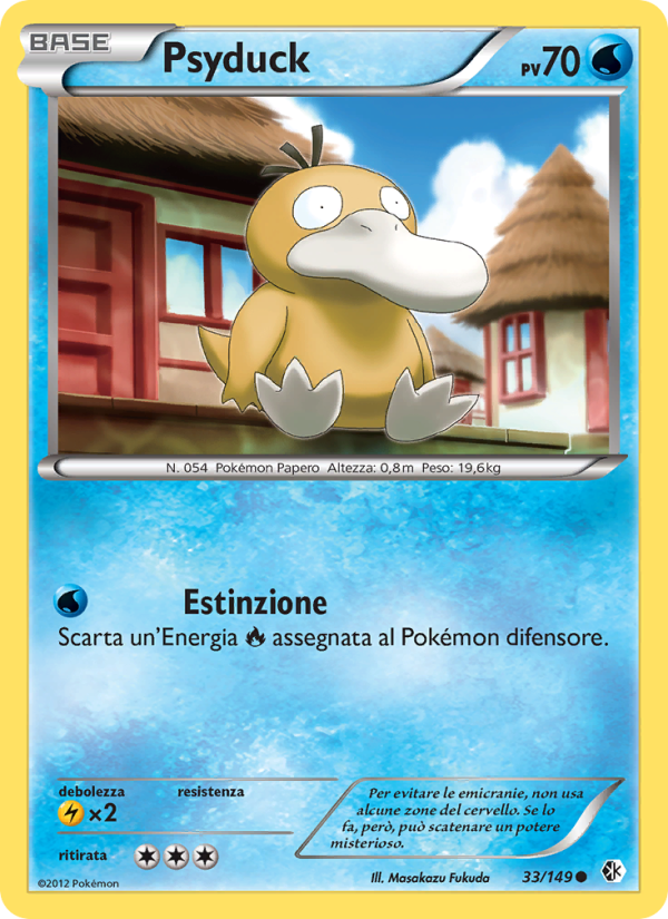 Psyduck 033/153 — Confini Varcati (Italian Pokémon TCG card)