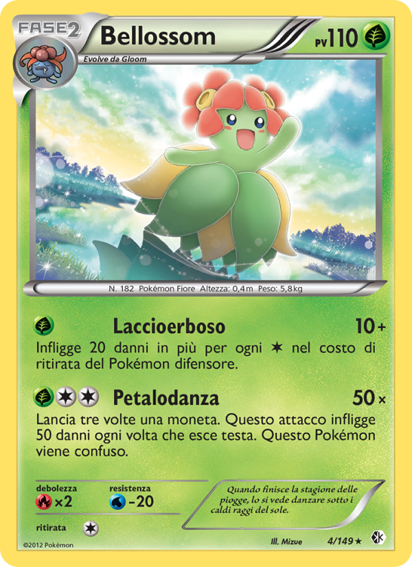 Bellossom 004/153 — Confini Varcati (Italian Pokémon TCG card)