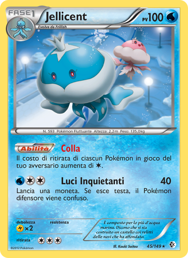 Jellicent 045/153 — Confini Varcati (Italian Pokémon TCG card)