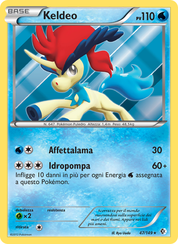 Keldeo 047/153 — Confini Varcati (Italian Pokémon TCG card)