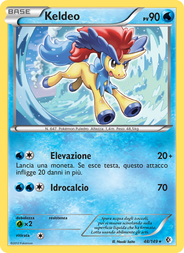 Keldeo 048/153 — Confini Varcati (Italian Pokémon TCG card)