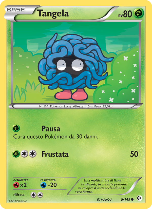 Tangela 005/153 — Confini Varcati (Italian Pokémon TCG card)