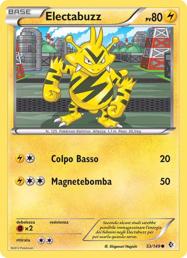 Electabuzz 053/153 — Confini Varcati (Italian Pokémon TCG card)