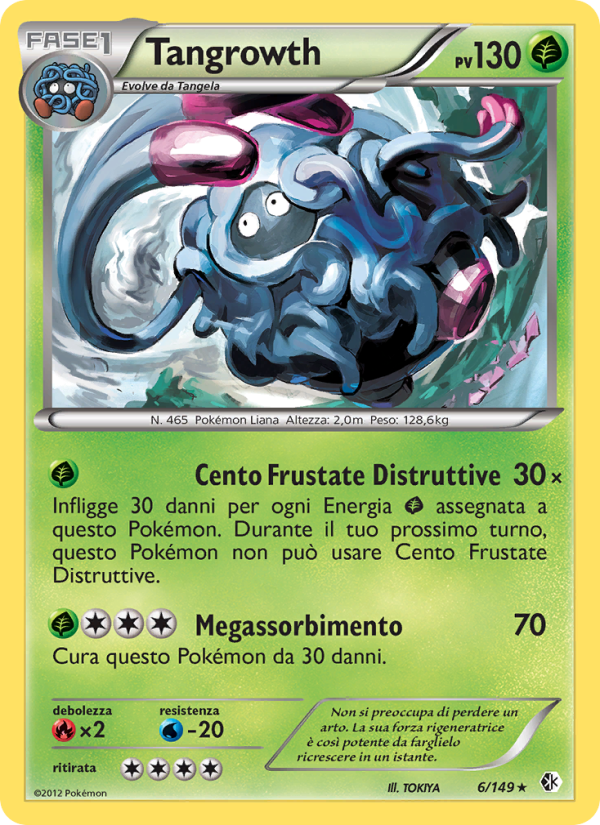 Tangrowth 006/153 — Confini Varcati (Italian Pokémon TCG card)
