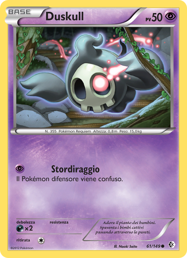 Duskull 061/153 — Confini Varcati (Italian Pokémon TCG card)