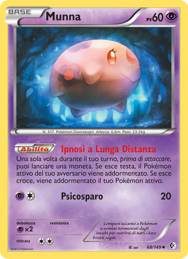 Munna 068/153 — Confini Varcati (Italian Pokémon TCG card)