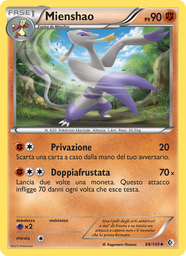 Mienshao 088/153 — Confini Varcati (Italian Pokémon TCG card)