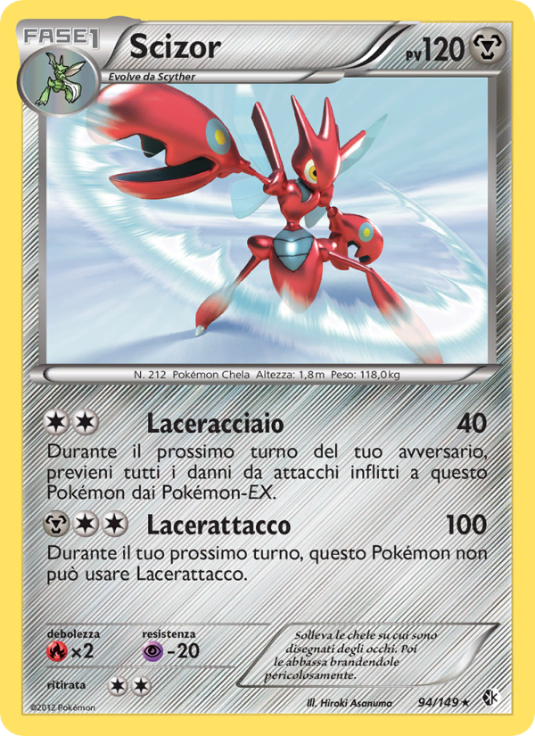 Scizor 094/153 — Confini Varcati (Italian Pokémon TCG card)