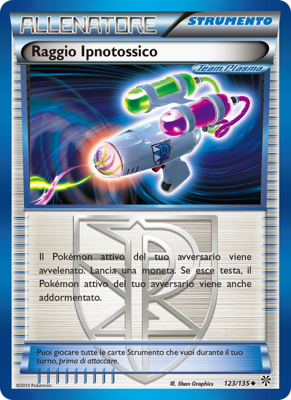 Raggio Ipnotossico 123/138 — Uragano Plasma (Italian Pokémon TCG card)