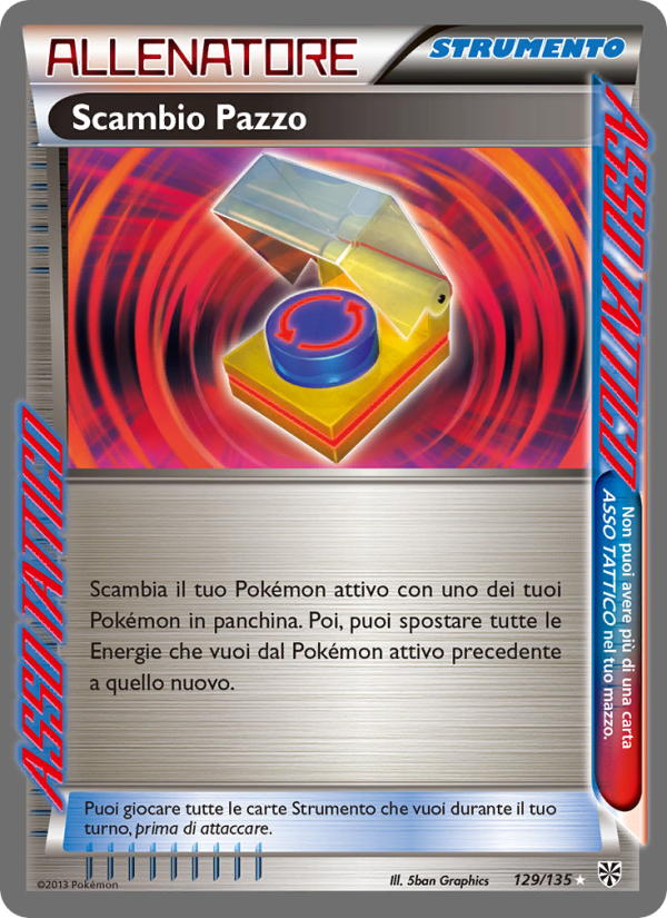 Scambio Pazzo 129/138 — Uragano Plasma (Italian Pokémon TCG card)