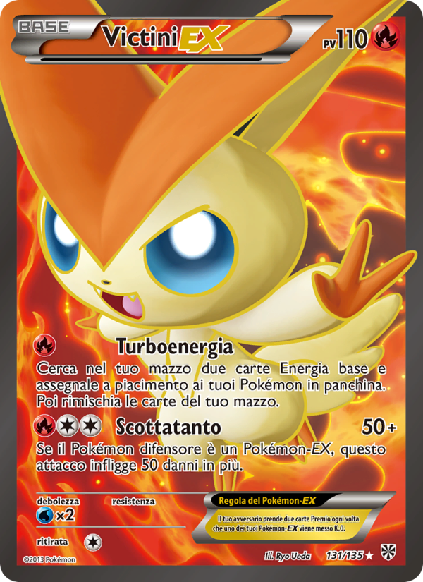 Victini-EX 131/138 — Uragano Plasma (Italian Pokémon TCG card)
