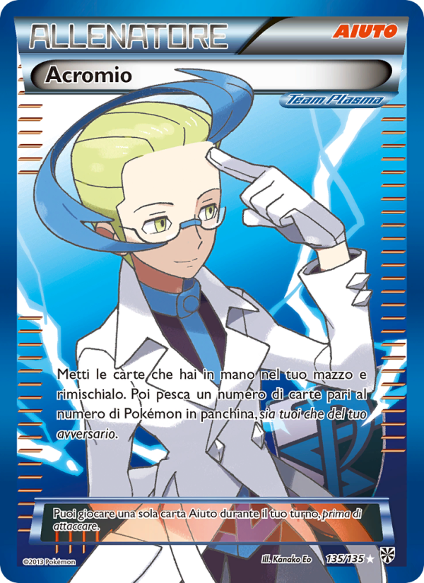 Acromio 135/138 — Uragano Plasma (Italian Pokémon TCG card)