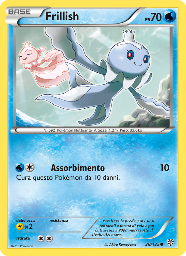 Frillish 038/138 — Plasma Storm (Italian Pokémon TCG card)