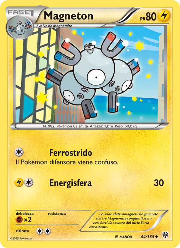 Magneton 044/138 — Uragano Plasma (Italian Pokémon TCG card)