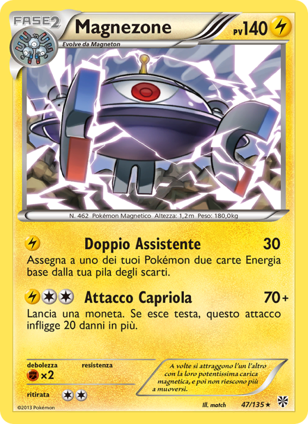 Magnezone 047/138 — Uragano Plasma (Italian Pokémon TCG card)
