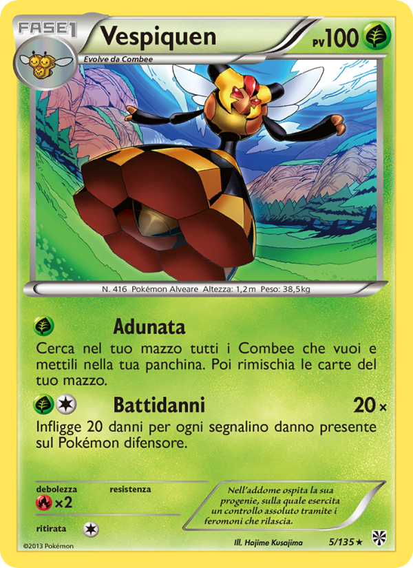 Vespiquen 005/138 — Uragano Plasma (Italian Pokémon TCG card)