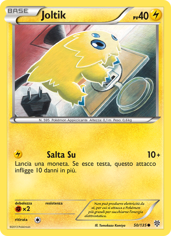 Joltik 050/138 — Uragano Plasma (Italian Pokémon TCG card)