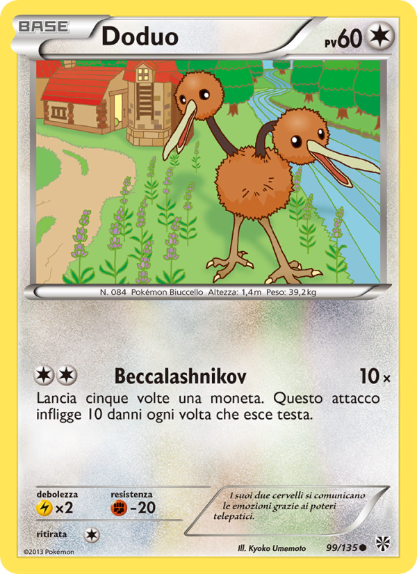 Doduo 099/138 — Uragano Plasma (Italian Pokémon TCG card)