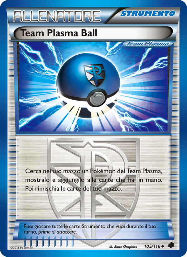 Team Plasma Ball 105/122 — Glaciazione Plasma (Italian Pokémon TCG card)
