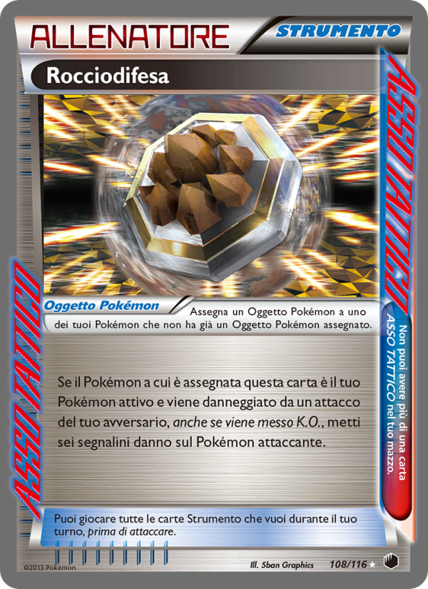 Rocciodifesa 108/122 — Glaciazione Plasma (Italian Pokémon TCG card)