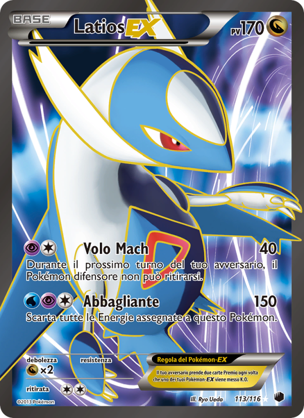 Latios-EX 113/122 — Glaciazione Plasma (Italian Pokémon TCG card)