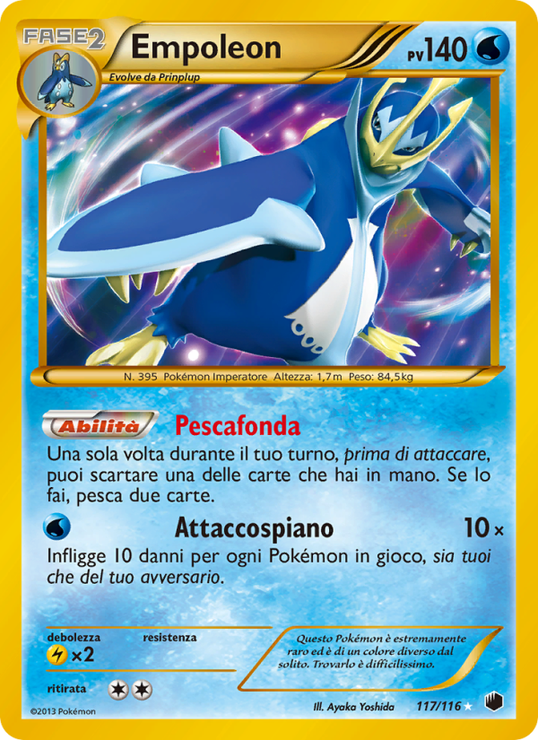 Empoleon 117/122 — Glaciazione Plasma (Italian Pokémon TCG card)