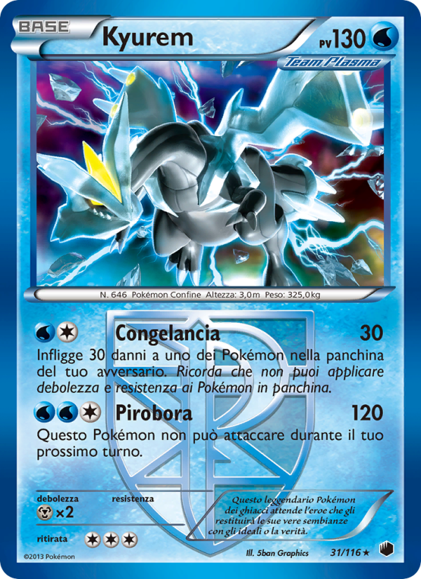 Kyurem 031/122 — Glaciazione Plasma (Italian Pokémon TCG card)