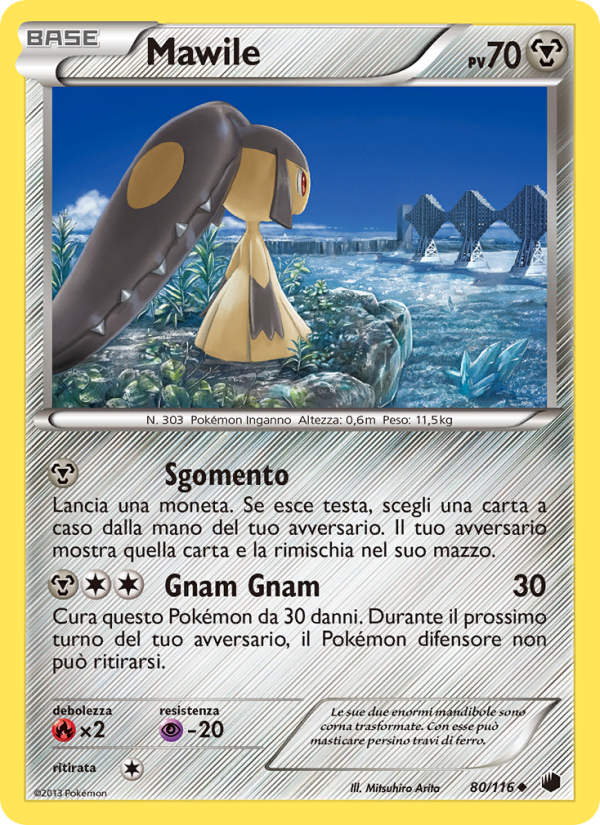 Mawile 080/122 — Glaciazione Plasma (Italian Pokémon TCG card)