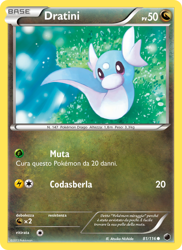 Dratini 081/122 — Glaciazione Plasma (Italian Pokémon TCG card)