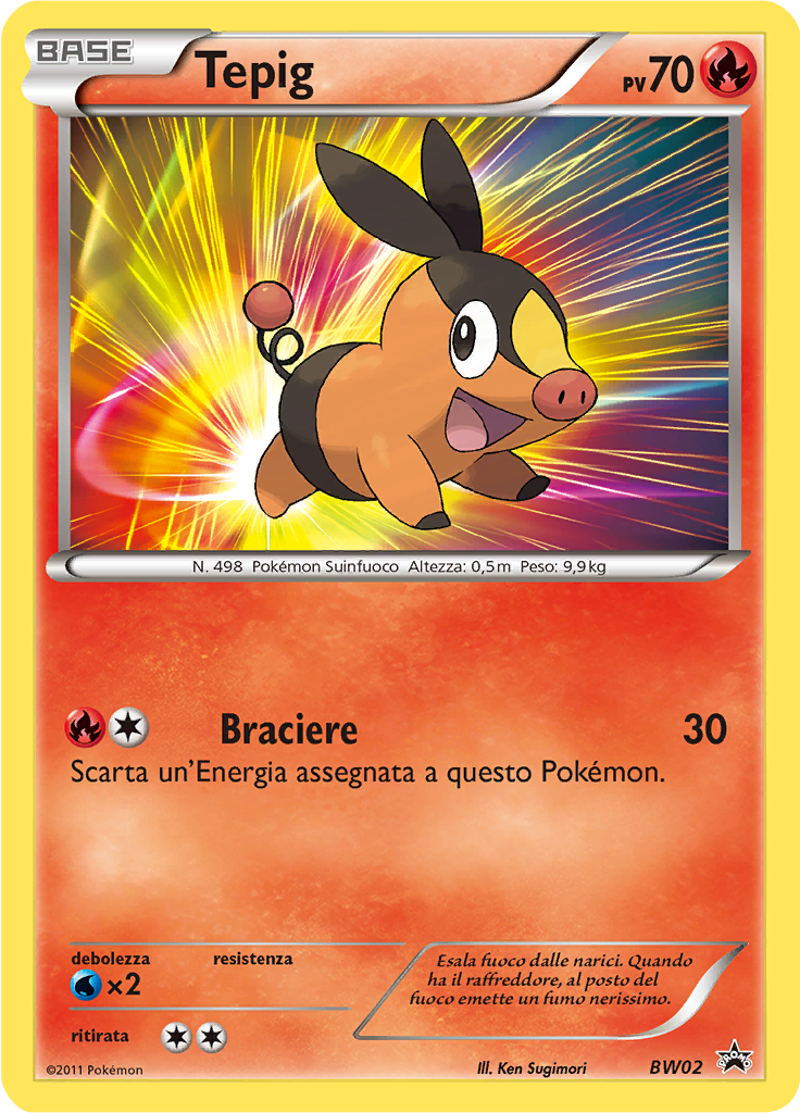 Tepig BW02 — Nero & Bianco Promo (Italian Pokémon TCG card)