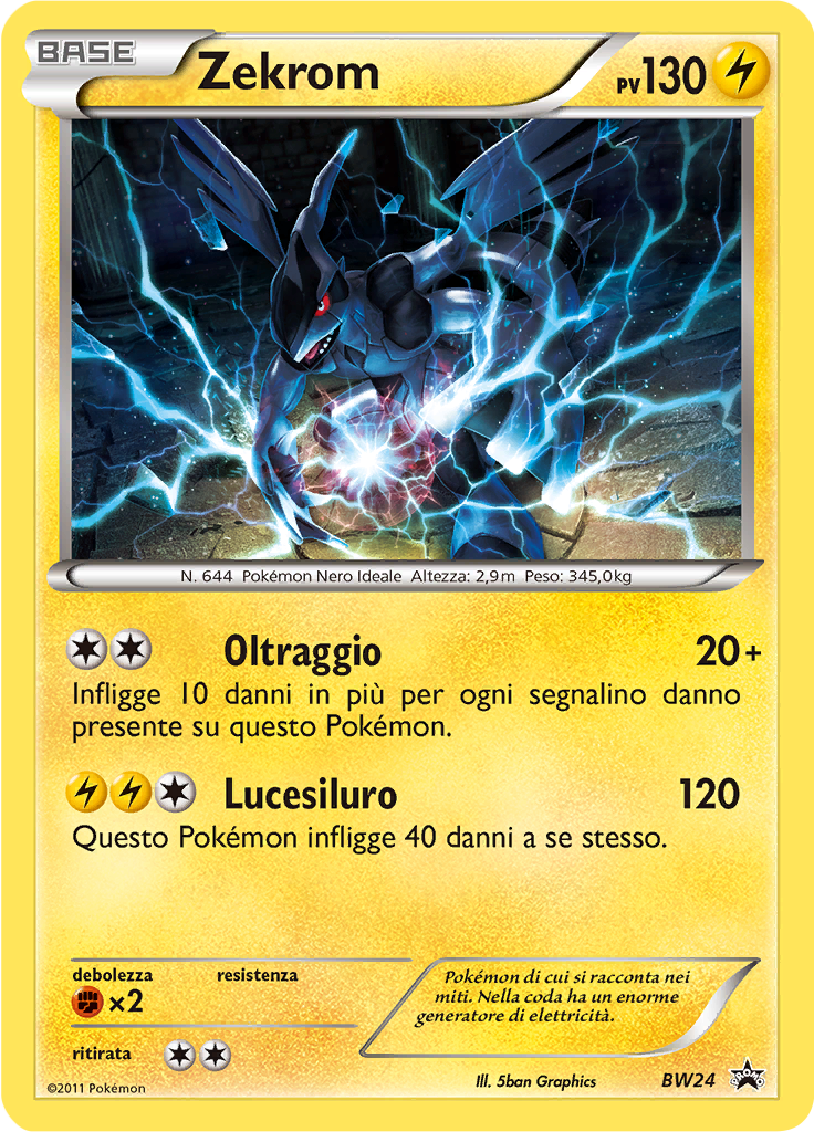 Zekrom BW24 — Nero & Bianco Promo (Italian Pokémon TCG card)