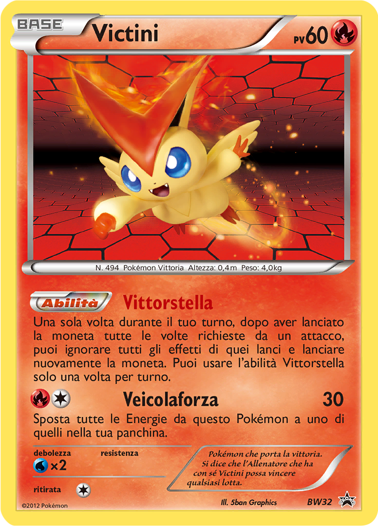 Victini BW32 — Nero & Bianco Promo (Italian Pokémon TCG card)