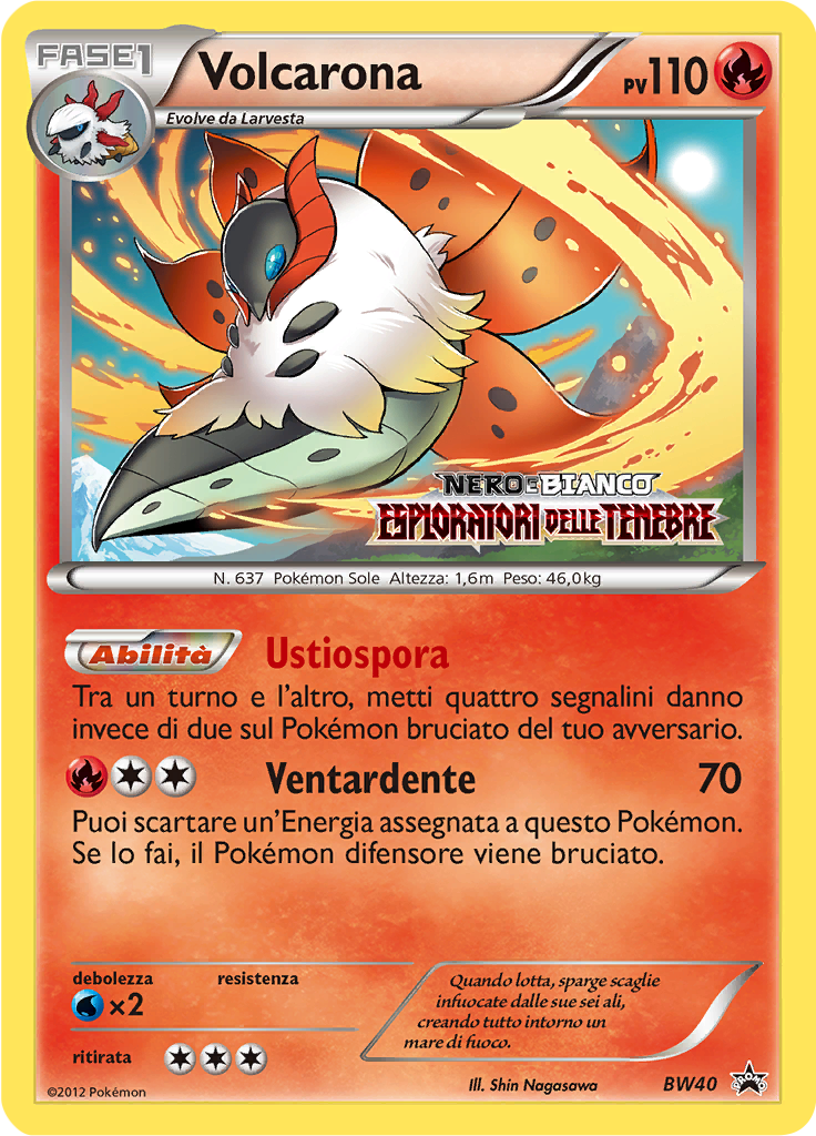 Volcarona BW40 — Nero & Bianco Promo (Italian Pokémon TCG card)