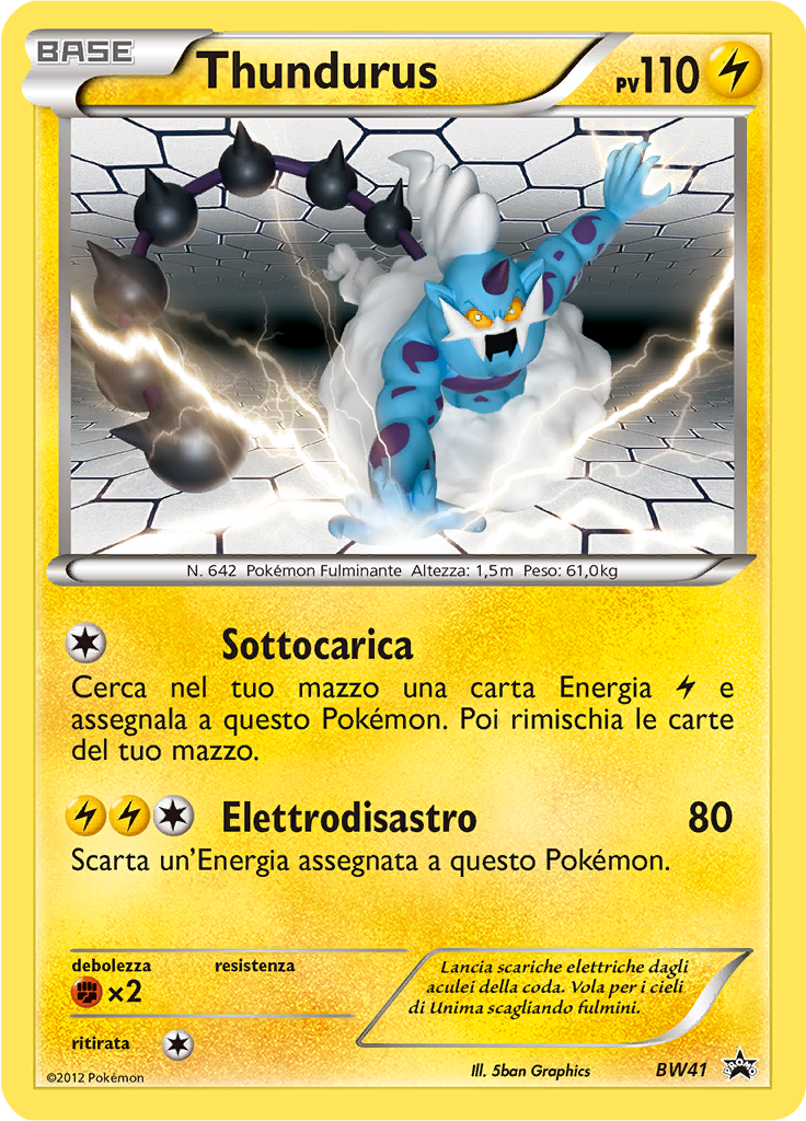 Thundurus BW41 — Nero & Bianco Promo (Italian Pokémon TCG card)