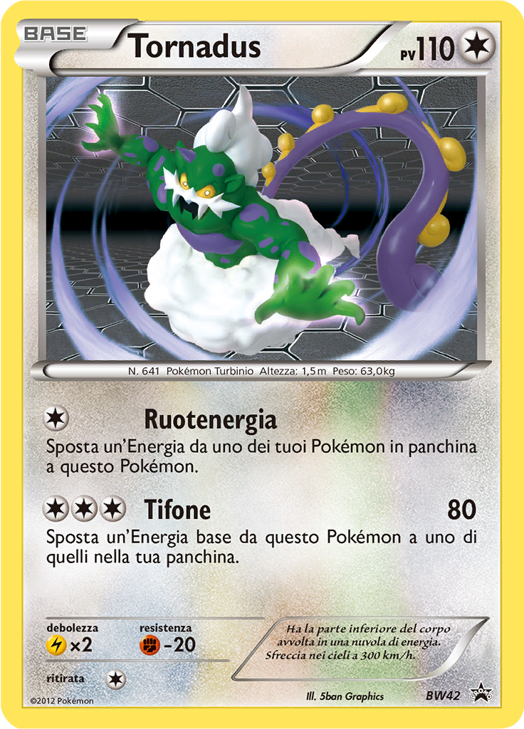 Tornadus BW42 — Nero & Bianco Promo (Italian Pokémon TCG card)