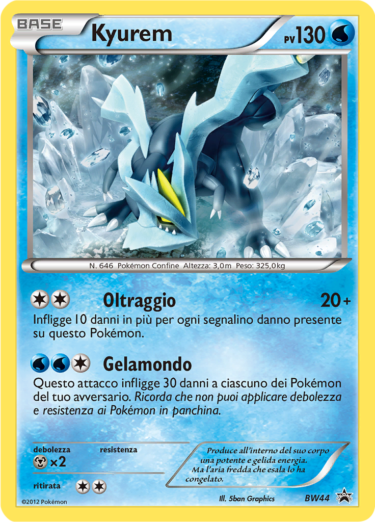 Kyurem BW44 — Nero & Bianco Promo (Italian Pokémon TCG card)