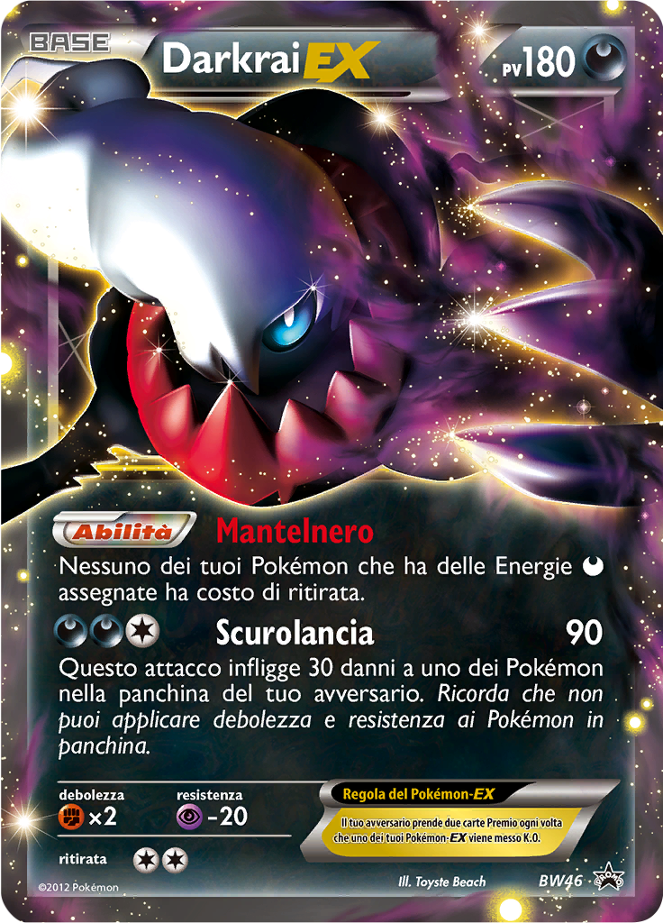 Darkrai EX BW46 — Nero & Bianco Promo (Italian Pokémon TCG card)