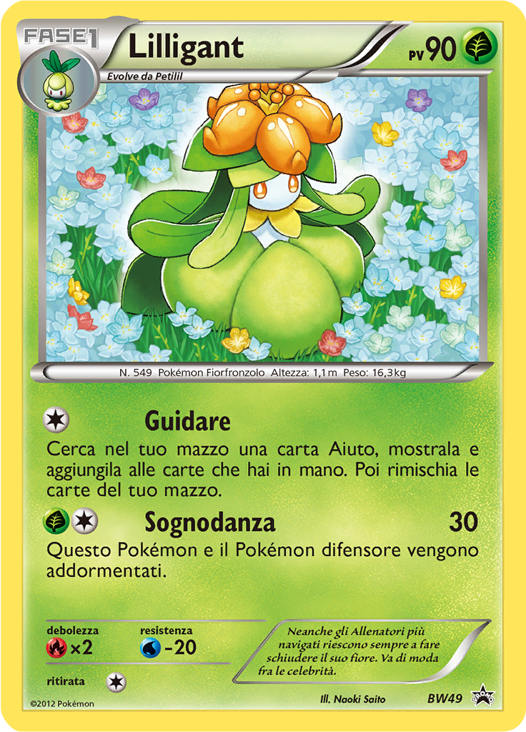 Lilligant BW49 — Nero & Bianco Promo (Italian Pokémon TCG card)