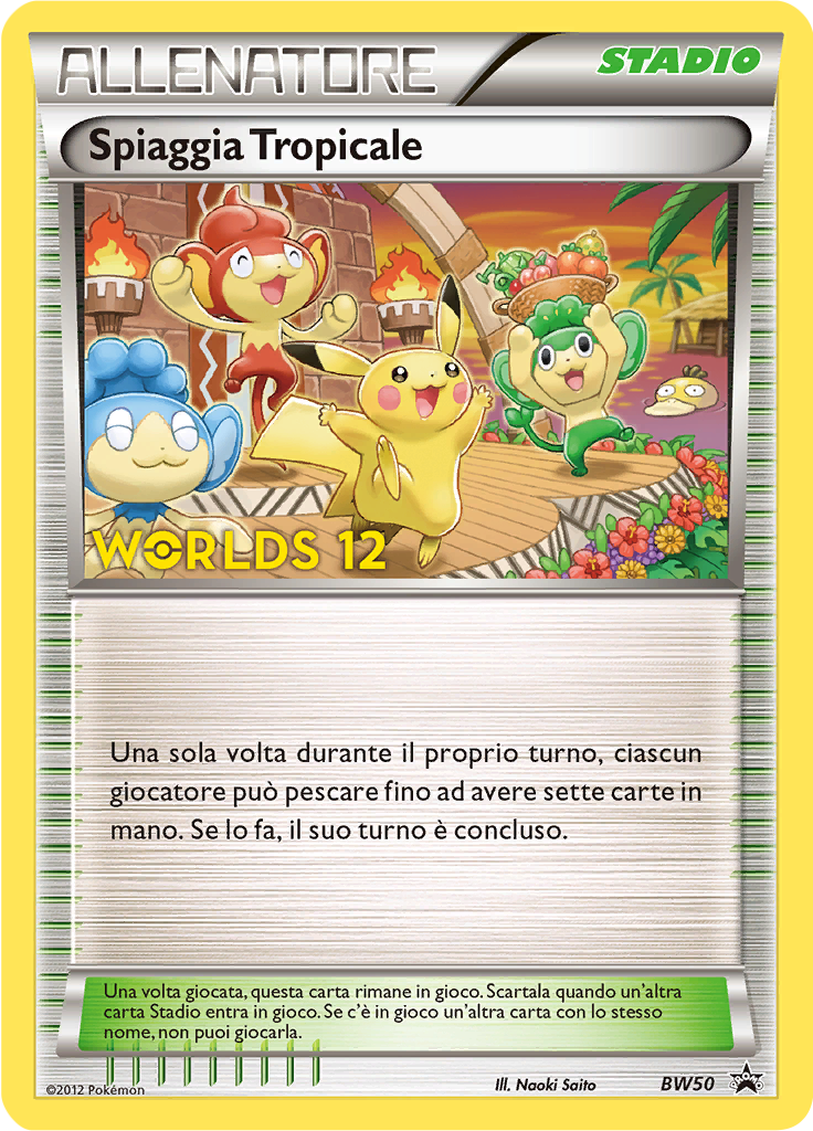 Spiaggia Tropicale BW50 — Nero & Bianco Promo (Italian Pokémon TCG card)