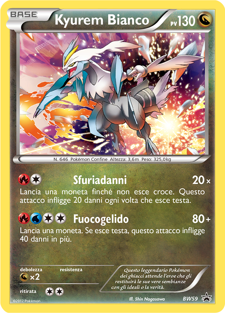 Kyurem Bianco BW59 — Nero & Bianco Promo (Italian Pokémon TCG card)