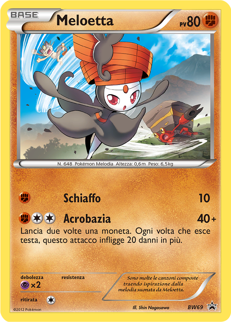 Meloetta BW69 — Nero & Bianco Promo (Italian Pokémon TCG card)