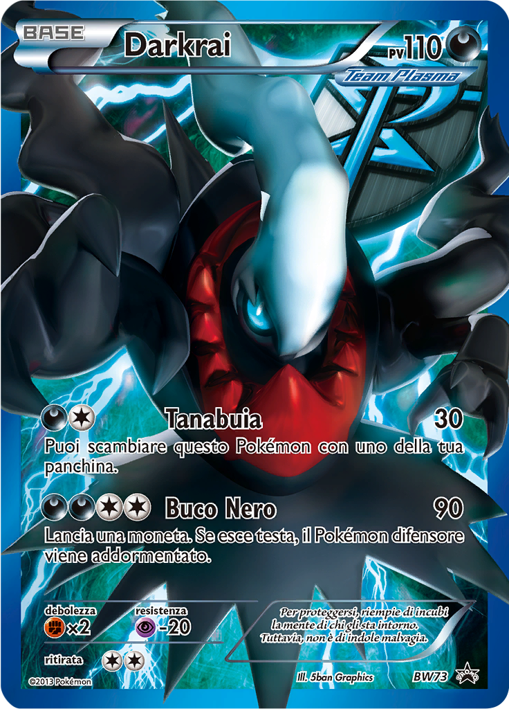 Darkrai BW73 — Nero & Bianco Promo (Italian Pokémon TCG card)