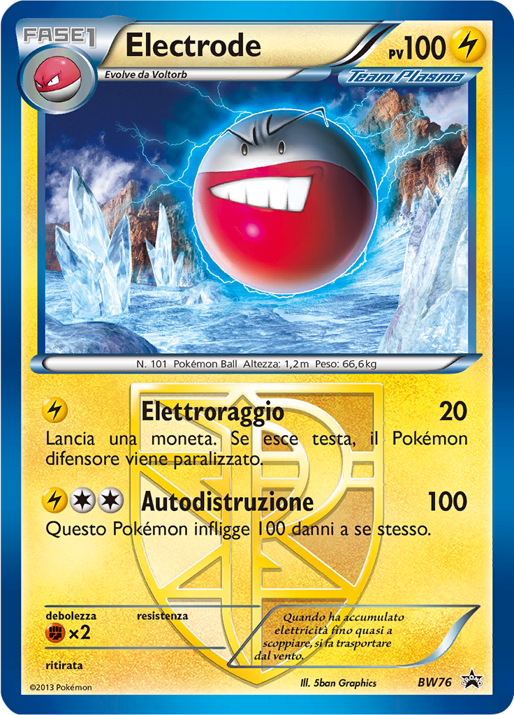 Electrode BW76 — Nero & Bianco Promo (Italian Pokémon TCG card)