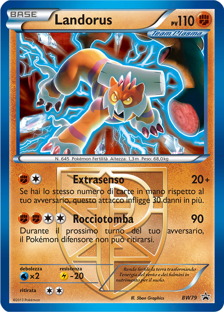 Landorus BW79 — Nero & Bianco Promo (Italian Pokémon TCG card)