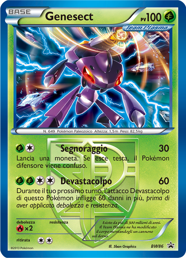 Genesect BW86 — Nero & Bianco Promo (Italian Pokémon TCG card)