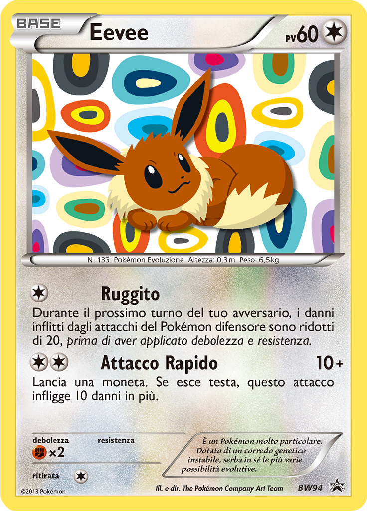 Eevee BW94 — Nero & Bianco Promo (Italian Pokémon TCG card)