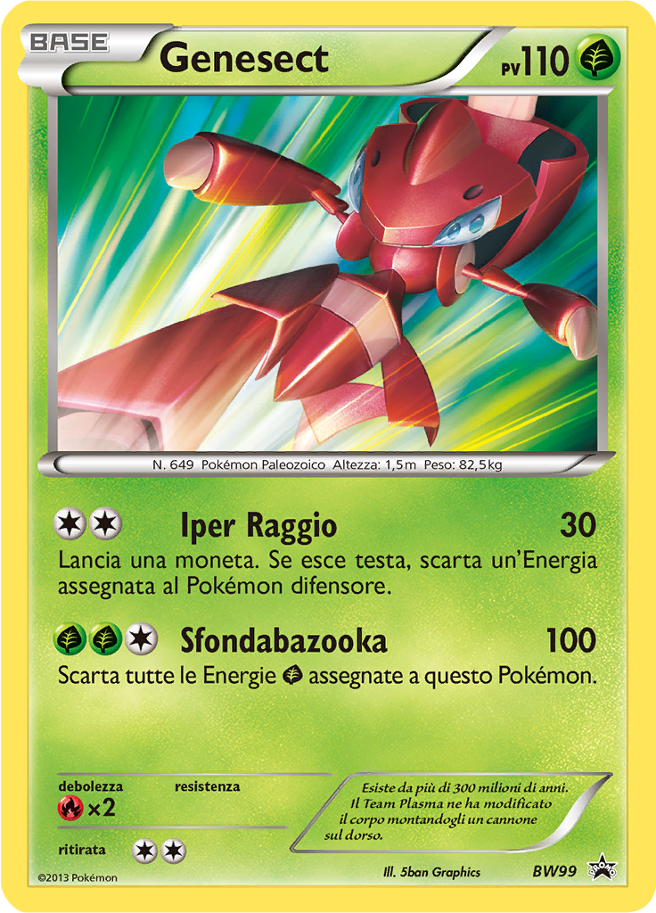 Genesect BW99 — Nero & Bianco Promo (Italian Pokémon TCG card)