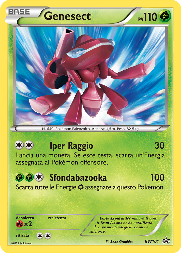 Genesect BW101 — Nero & Bianco Promo (Italian Pokémon TCG card)