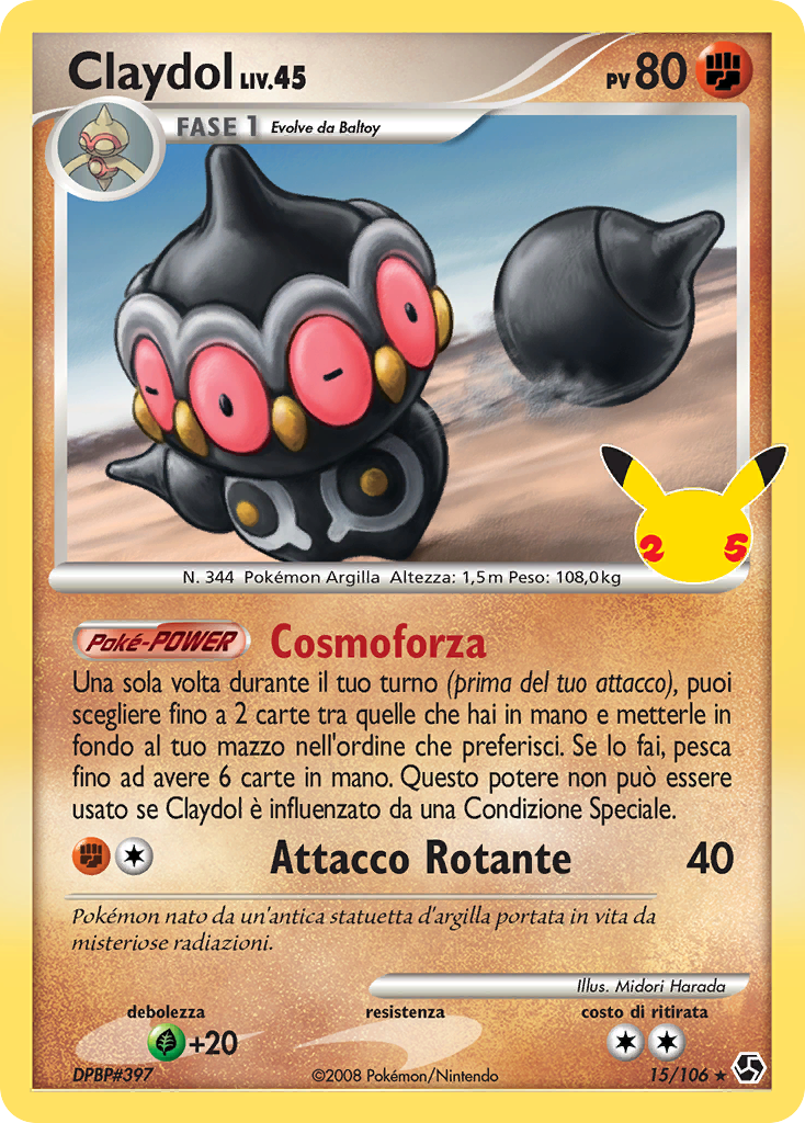 Claydol 015 — Gran Festa: Collezione Classica (Italian Pokémon TCG card)