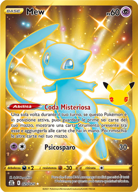 Mew 025/25 — Gran Festa (Italian Pokémon TCG card)